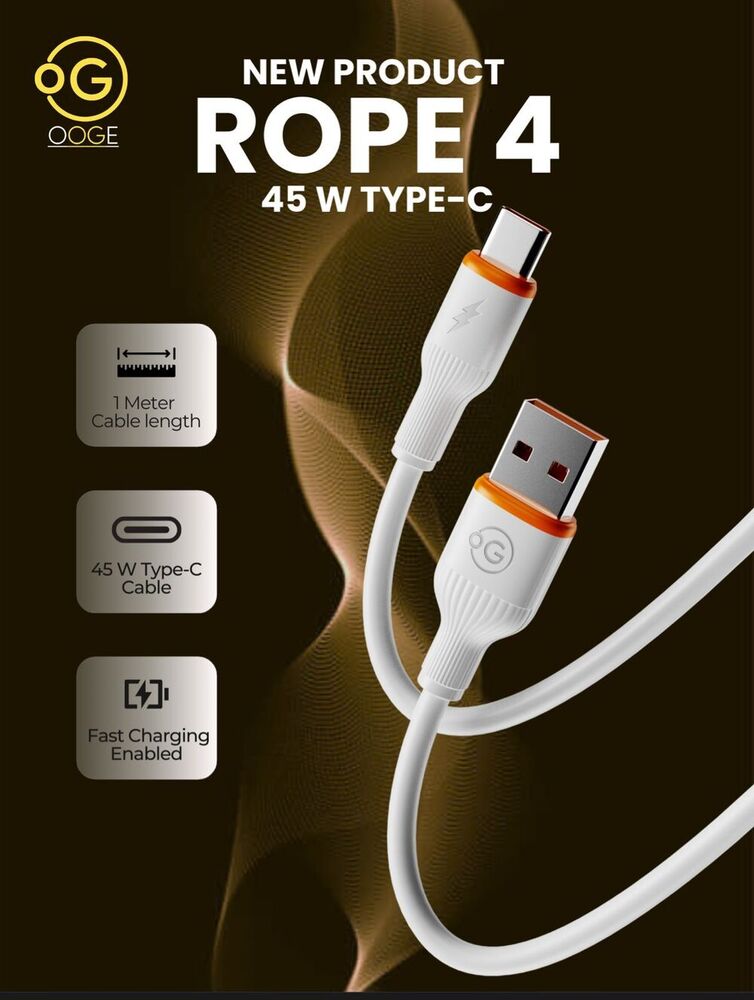 Rope 4 45w Type C Data Cable