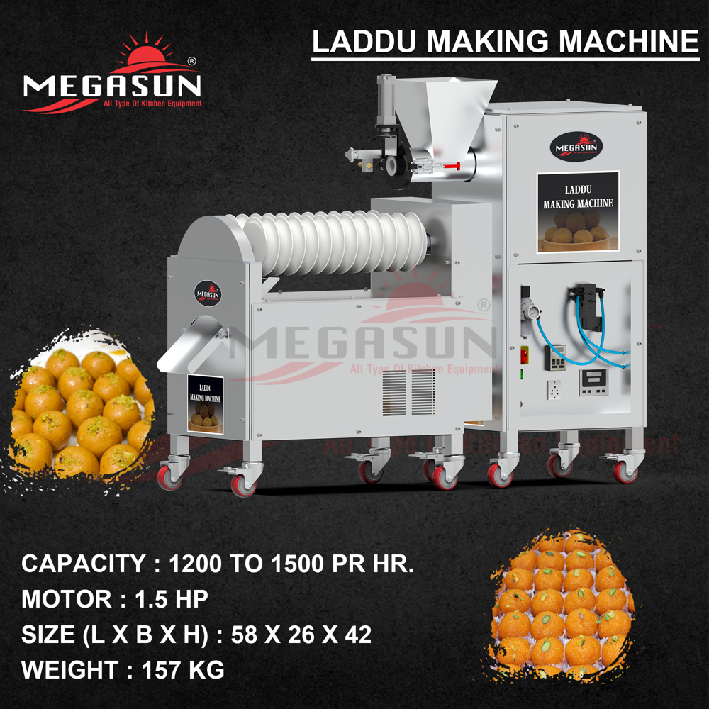 1000 Kg Laddu Making Machine Automatic - Capacity: 1500 Pcs/hr