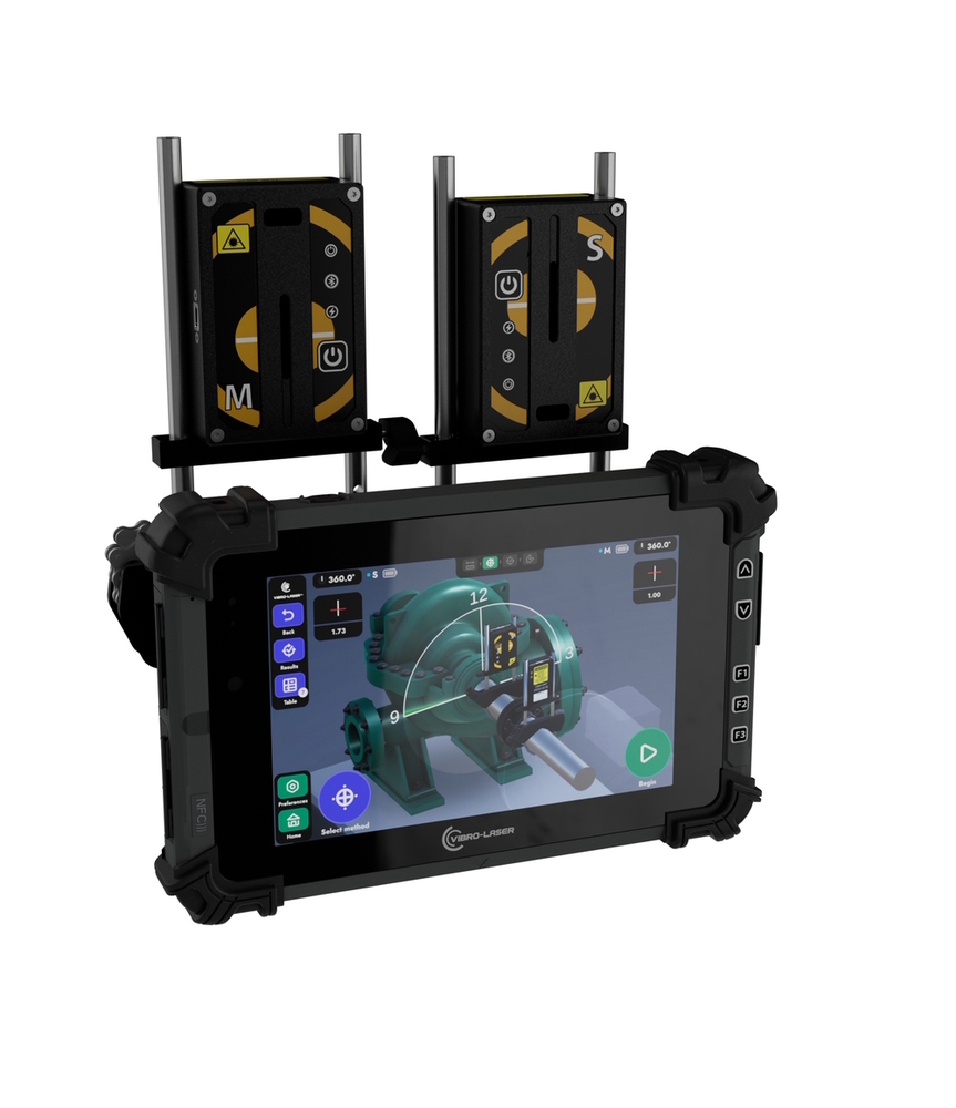 Laser Shaft Alignment Tool VLSAT Base With Machine Train