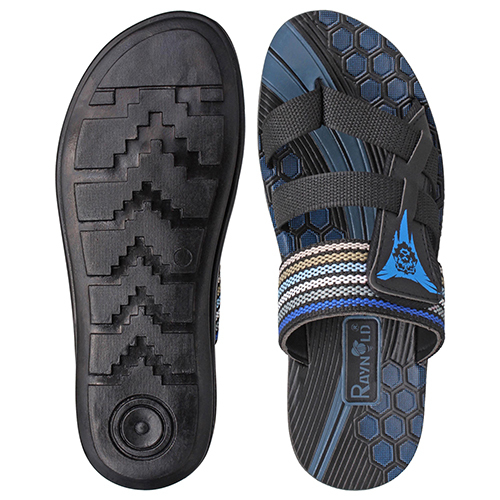 BR147BKBL Gents PU Slippers