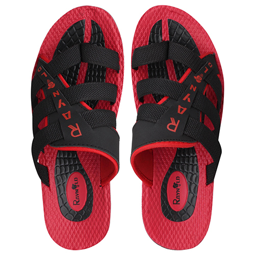 BR139BKRD Gents PU Slippers