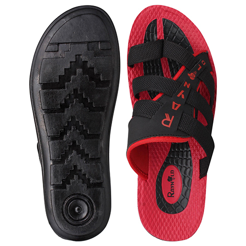 BR139BKRD Gents PU Slippers