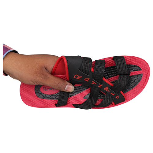 BR139BKRD Gents PU Slippers