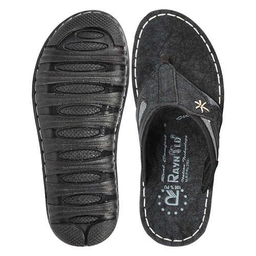 1821GRY Gents PU Slippers