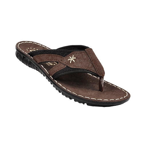 1821BRW Gents PU Slippers