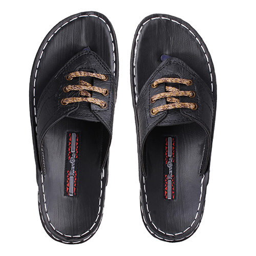 DS28BLACK Gents PU Slippers