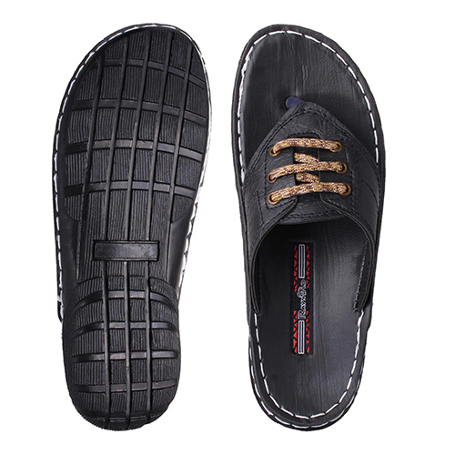 DS28BLACK Gents PU Slippers