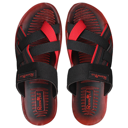 BR143BKRD Gents PU Slippers