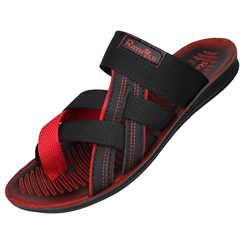 BR143BKRD Gents PU Slippers