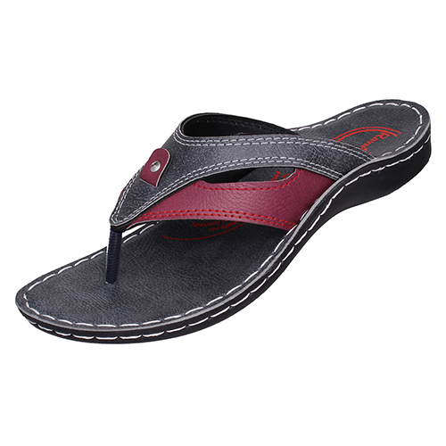 BT22GRAYRED Gents PU Slippers