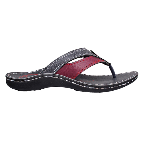 BT22GRAYRED Gents PU Slippers