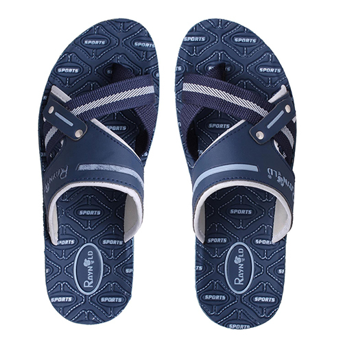 BR133BLUE Gents PU Slippers