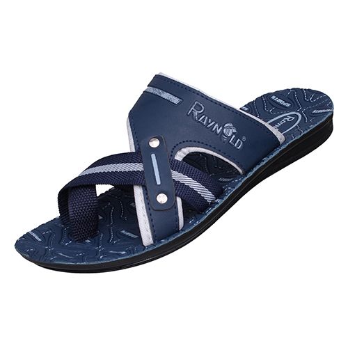 BR133BLUE Gents PU Slippers