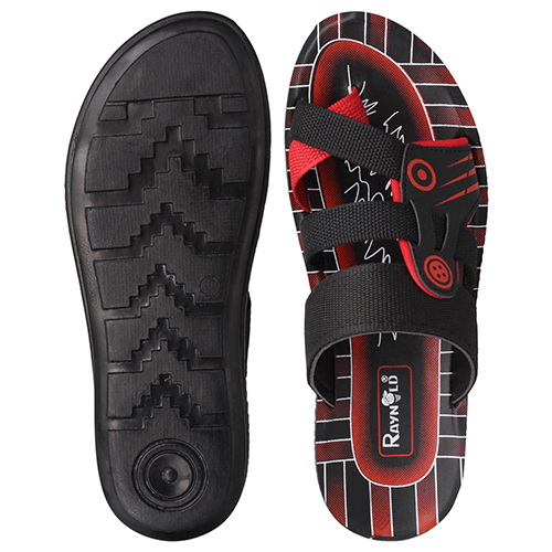 BR142RD Gents PU Slippers