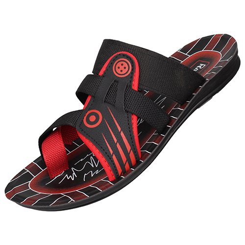 BR142RD Gents PU Slippers