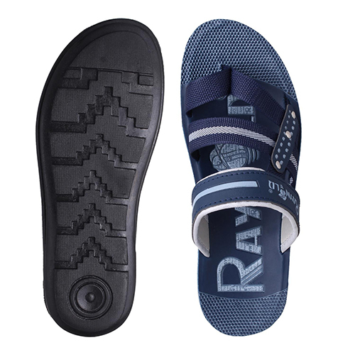 R134BLUE Gents PU Slippers