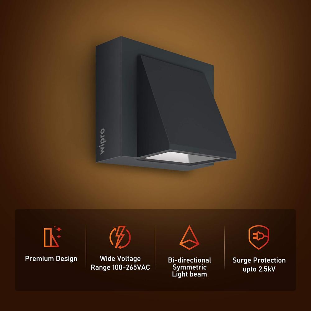 Wipro Garnet 6W IP54 LED Wall
