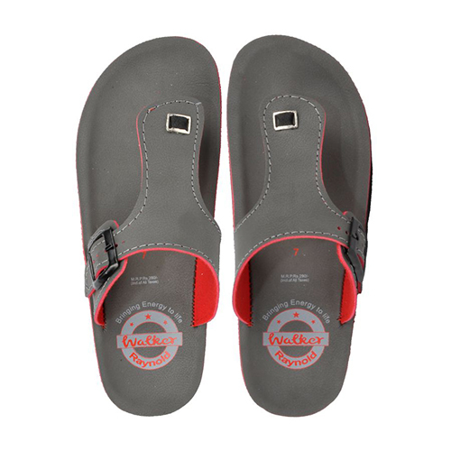 WK-03GRY Gents PU Slippers