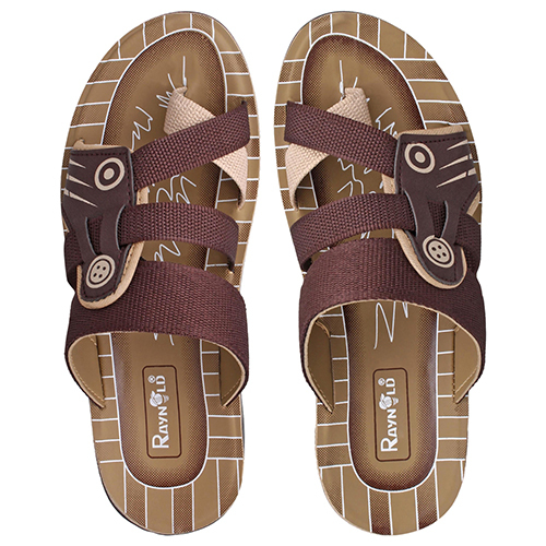 BR-142BR Gents PU Slippers