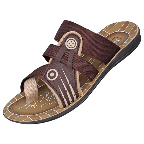 BR-142BR Gents PU Slippers