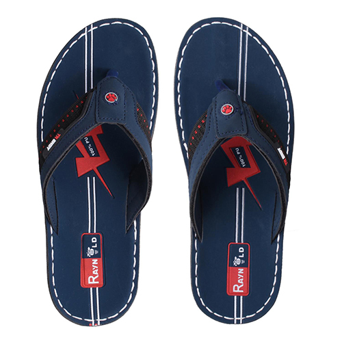 1923BLU Gents PU Slippers