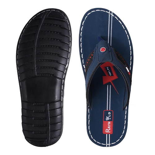 1923BLU Gents PU Slippers