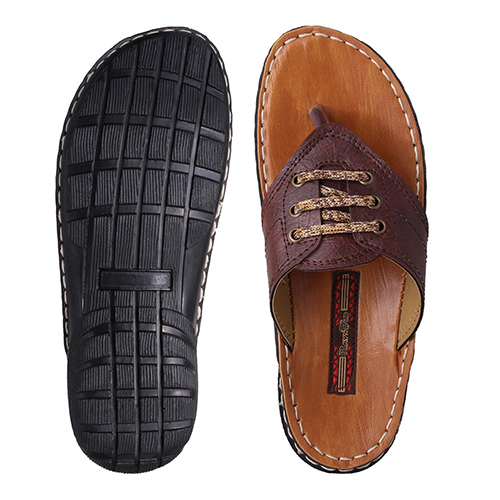 DS28BROWN Gents PU Slippers