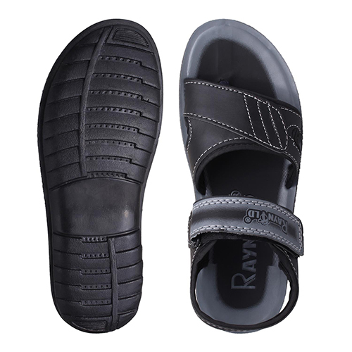 1952BK Gents PU Slippers