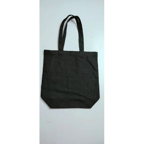 Black Cotton Tote Bag