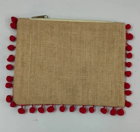 Jute Designer Pouch