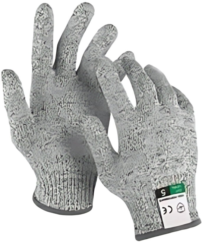 Saviour Cut Level 5 Hand Gloves - Cotton, Unisex, Black | Reusable, Safety Use, Warranty Included