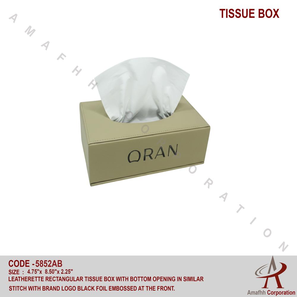 LEATHERETTE TISSUE BOX
