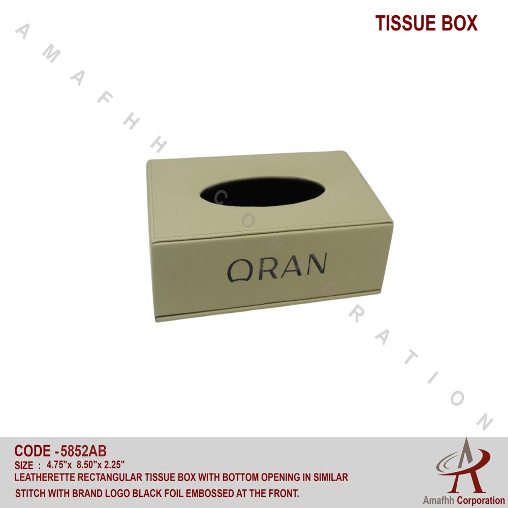 LEATHERETTE TISSUE BOX