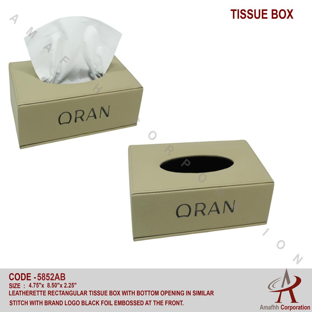 Leatherette Tissue Box - Product Type: Bill Folder