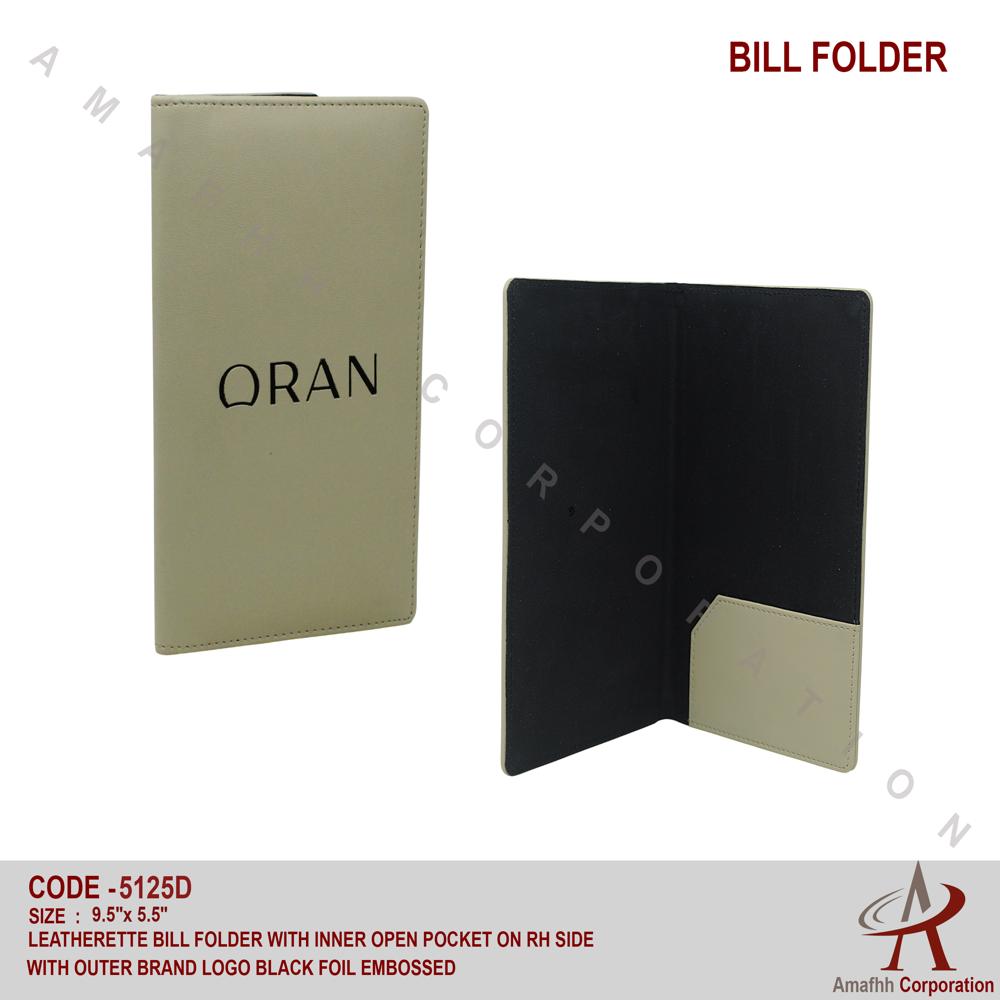 Leathrette Bill Folder - Material: Leatherette
