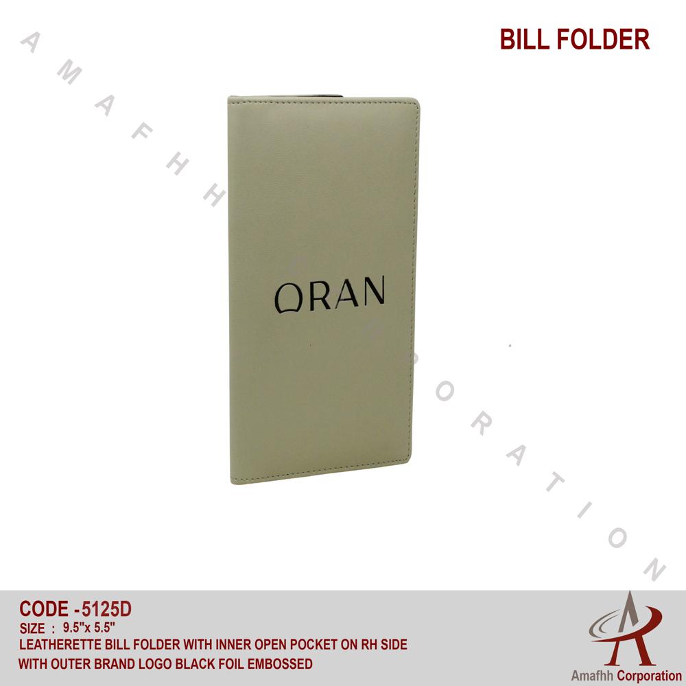 Leathrette Bill Folder - Material: Leatherette