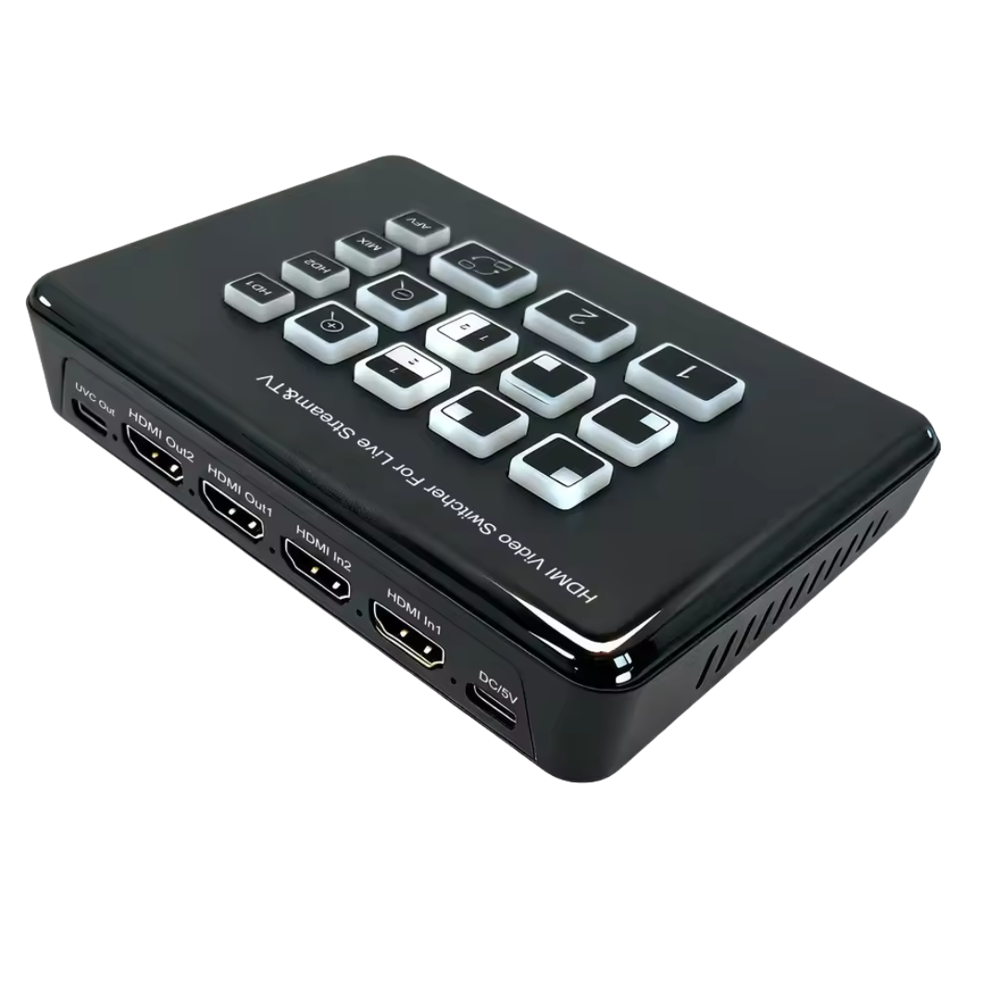 VIDEOCAST 2 Channel V2 Video Switcher with USB and HDMI Loop out