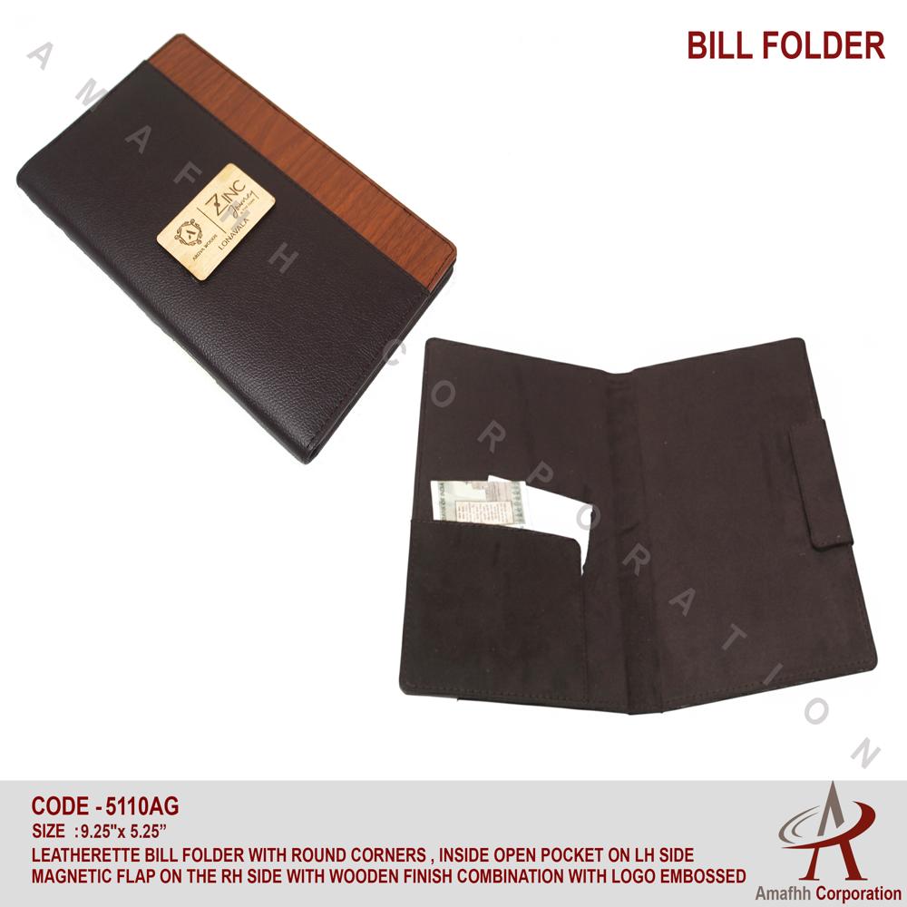Leatherette Bill Folder - Usage: Hotel