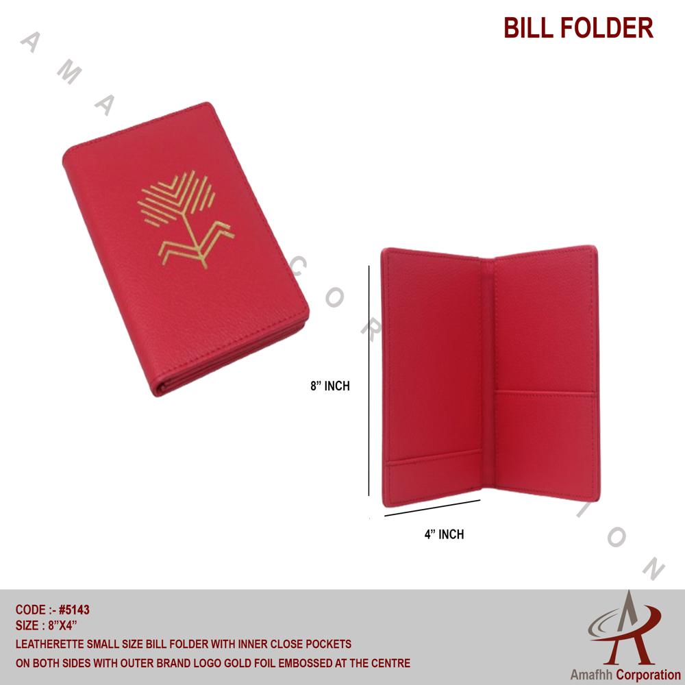 LEATHERETTE BILL FOLDER