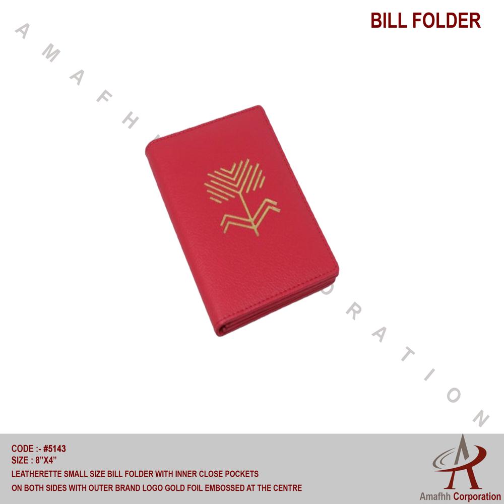 LEATHERETTE BILL FOLDER