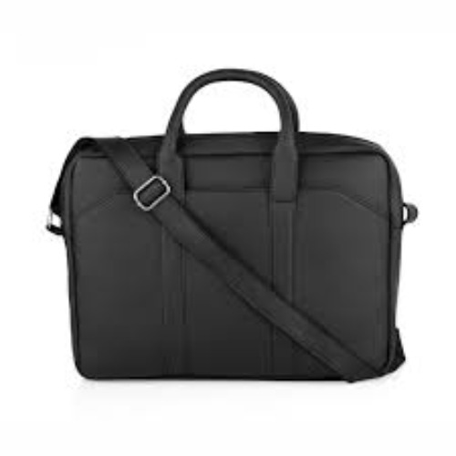 Black Leather Laptop Bag for office and Professionals (SS-352)