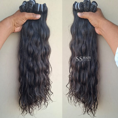 Salon Ready Human Hair Bundle Sewn In Weaves Weft Extensions for Thin Hair
