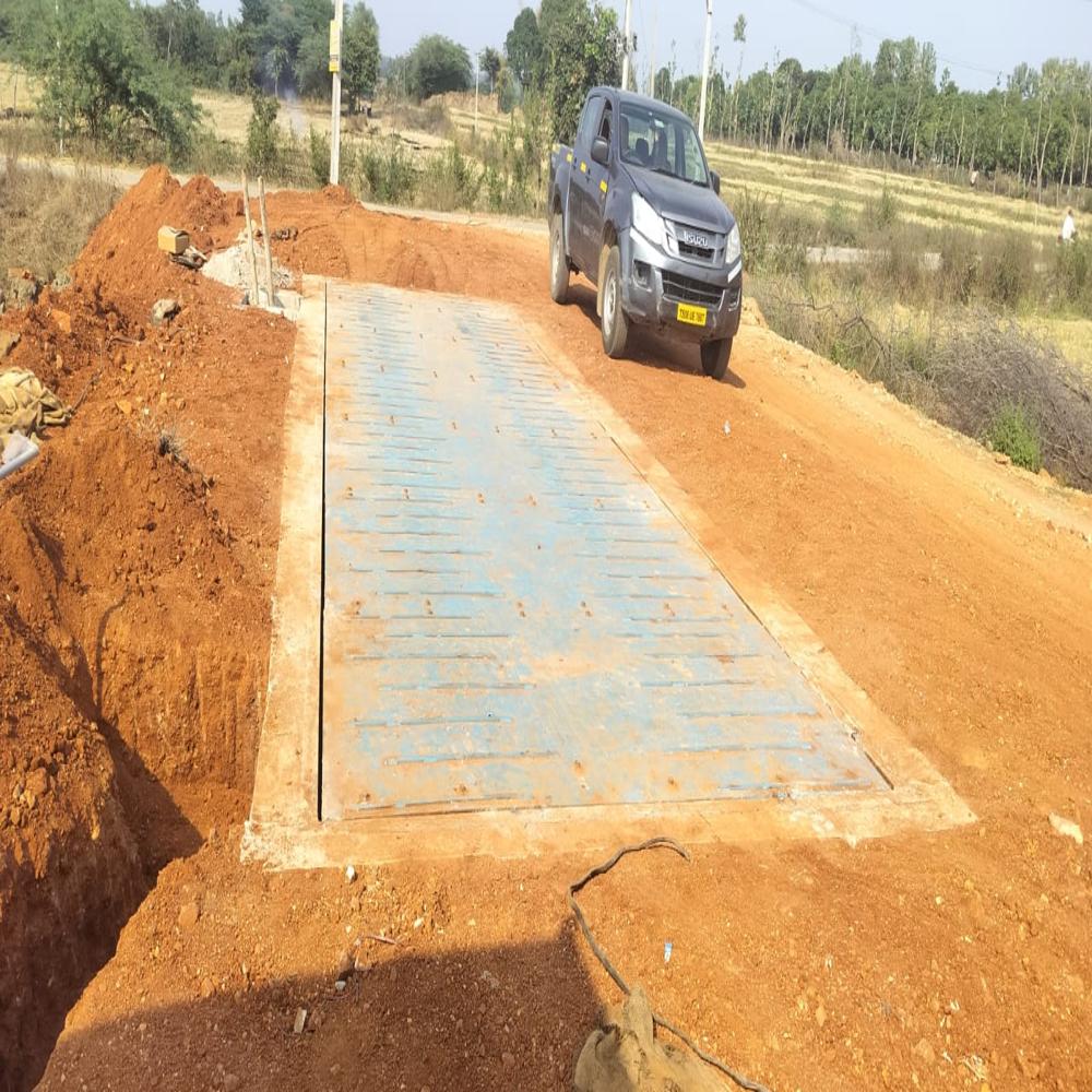 12 x3 mt 80 Ton Pit  Analog Type Electronic Road Weighbridge