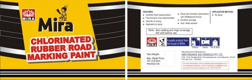 क्लोरीनयुक्त रबर रोड मार्किंग पेंट