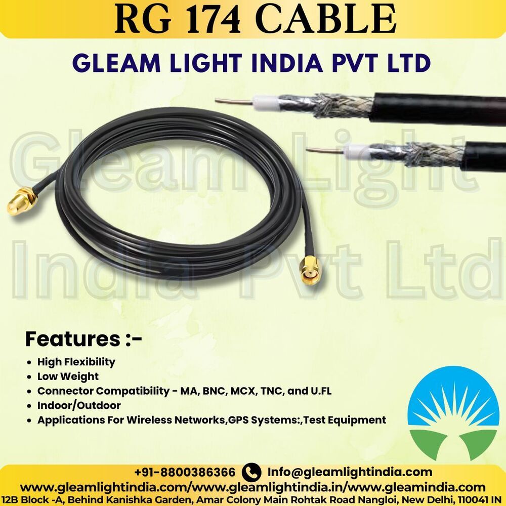 Cable Rg 174 at Best Price in New Delhi, Delhi | Gleam Light India ...
