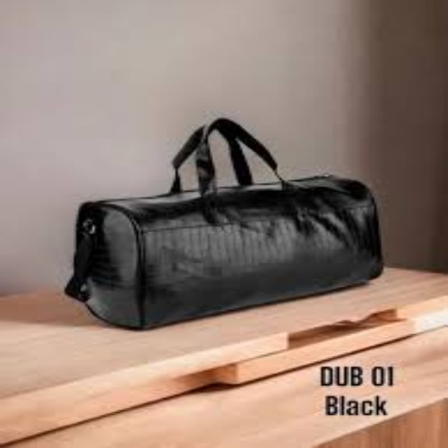 Vegan Leather Duffle Bag with Adjustable Shoulder Strap (SS-356)