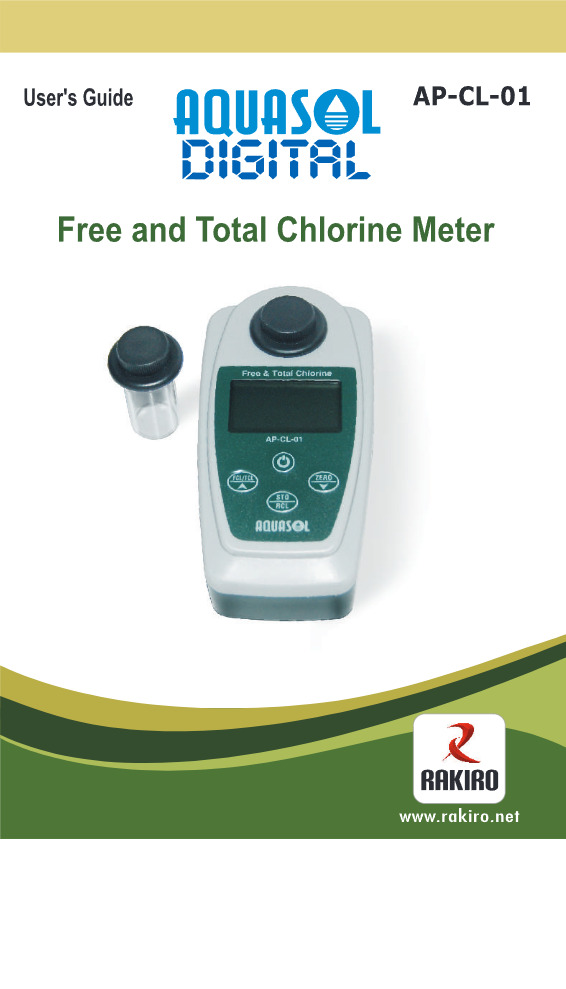 Portable Chlorine Meter - Accuracy: 0.01 Ppm Mm