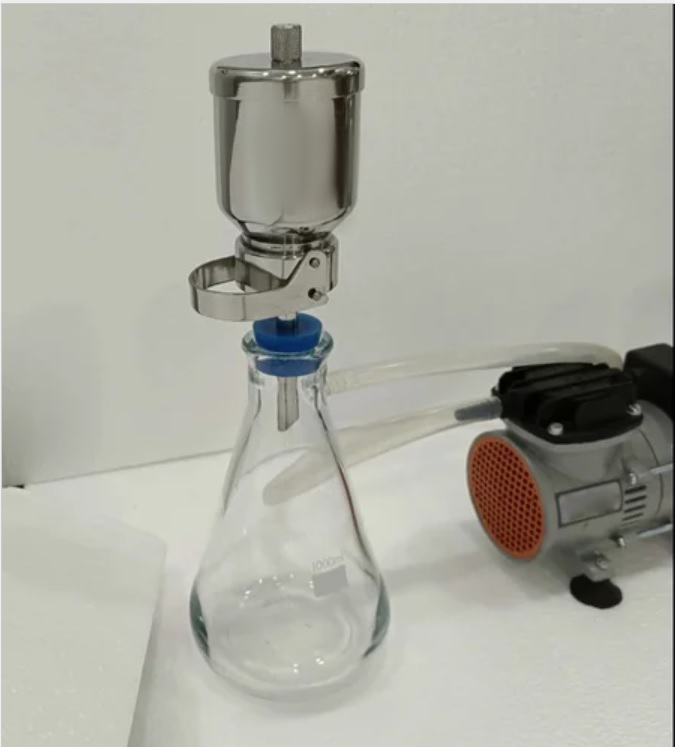 Filter Funnel With Clamp - Color: White