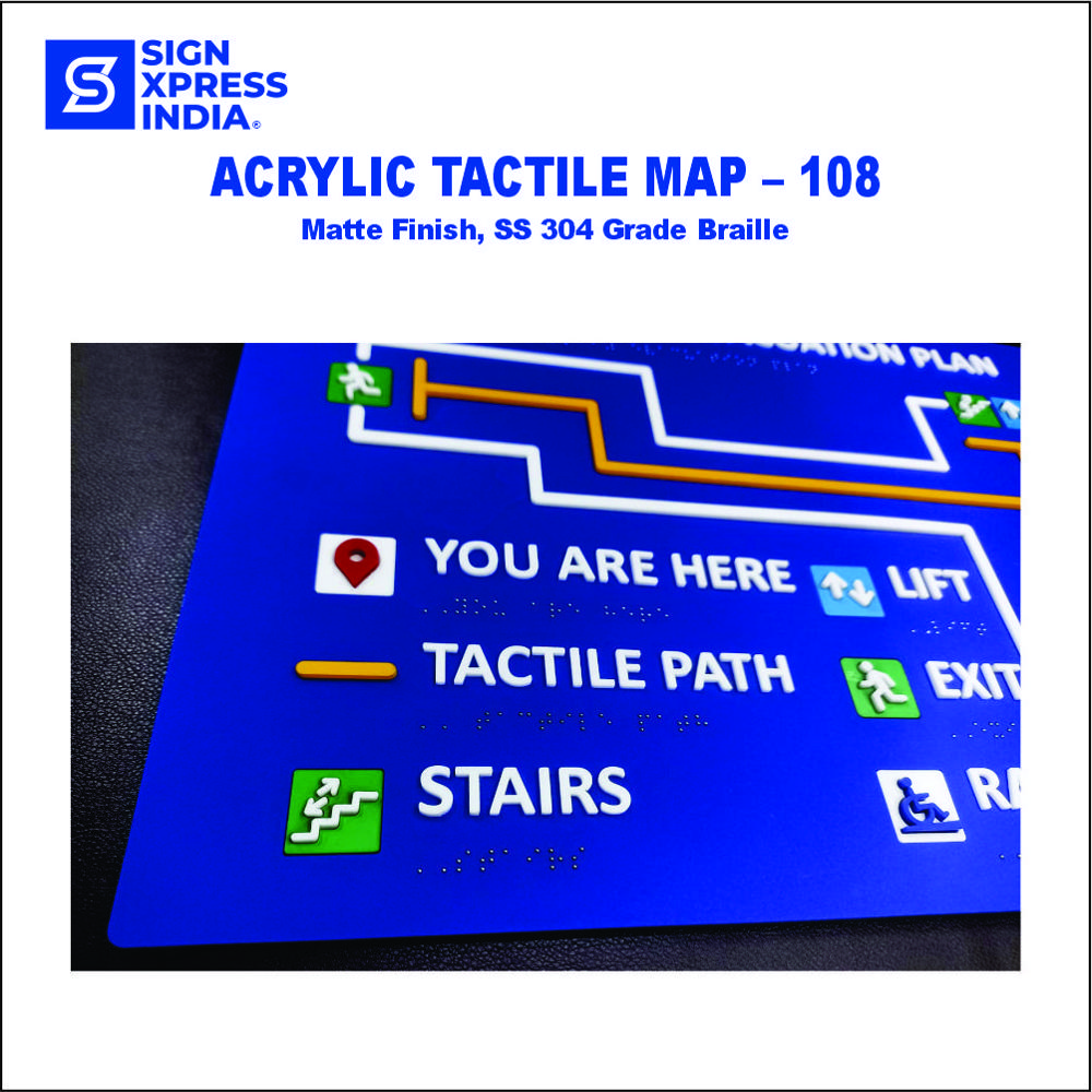 Acrylic Tactile Map - 108 - Application: Advertisement