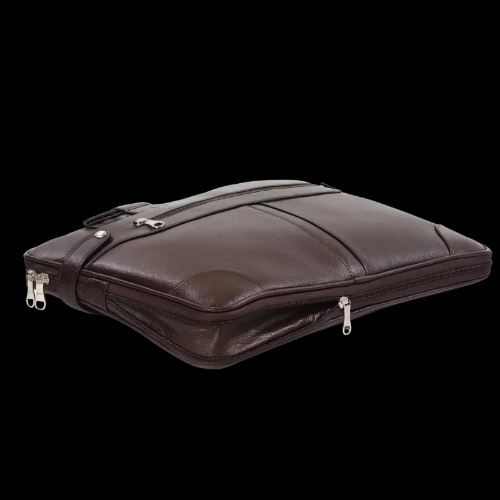 Unisex Textured PU Leather Laptop Bag (SS-357)
